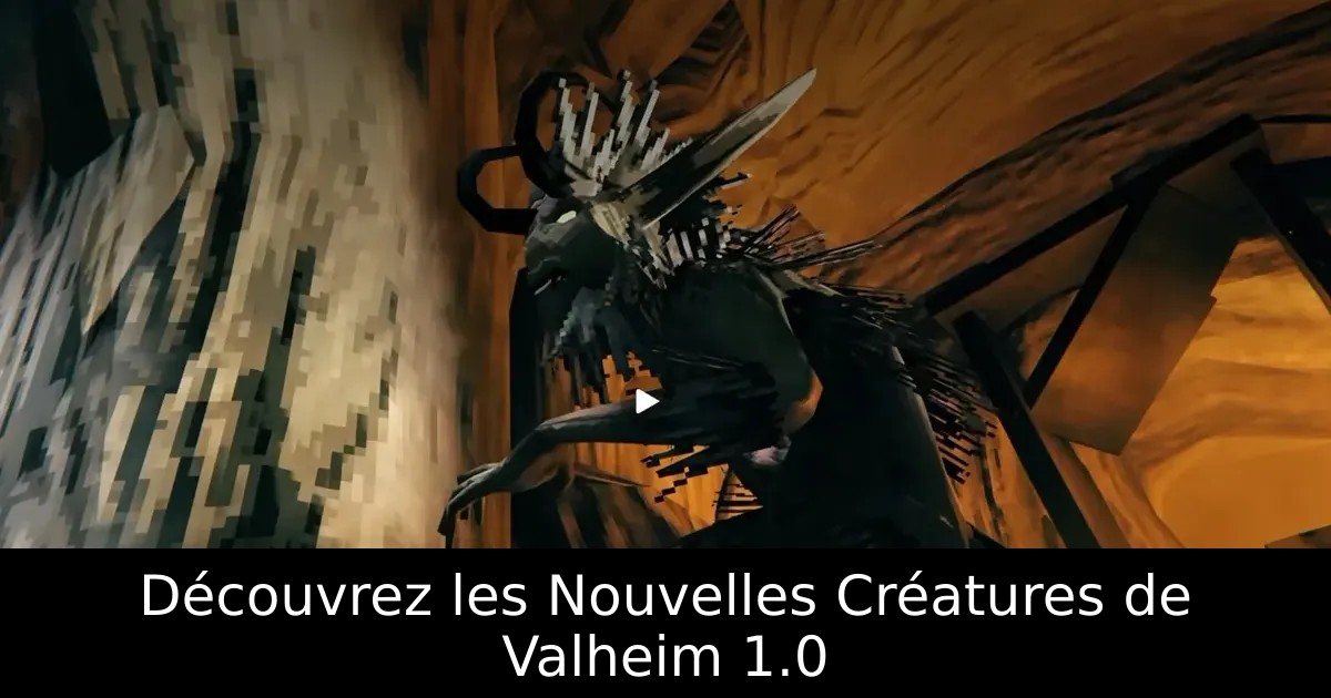 Découvrez les Nouvelles Créatures de Valheim 1.0