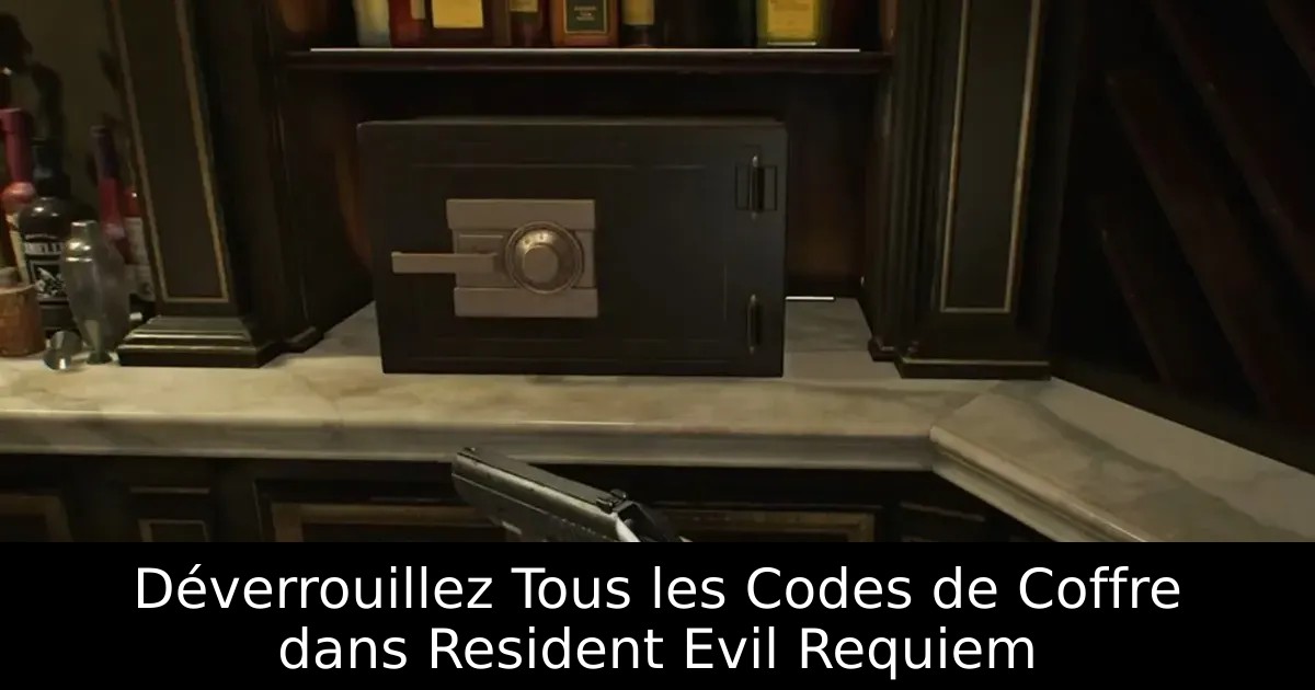 Déverrouillez Tous les Codes de Coffre dans Resident Evil Requiem