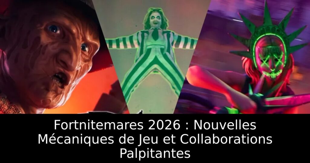 Fortnitemares 2026 : Nouvelles Mécaniques de Jeu et Collaborations Palpitantes