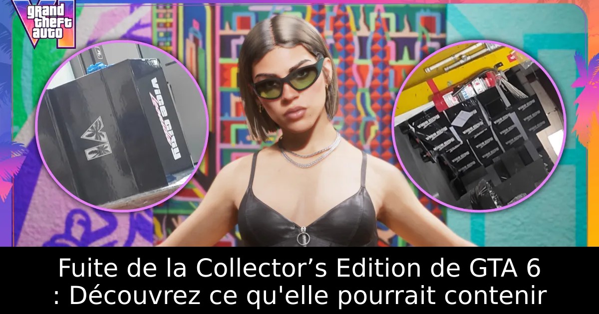 Fuite de la Collector’s Edition de GTA 6 : Découvrez ce qu&rsquo;elle pourrait contenir