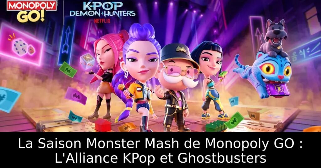 La Saison Monster Mash de Monopoly GO : L&rsquo;Alliance KPop et Ghostbusters