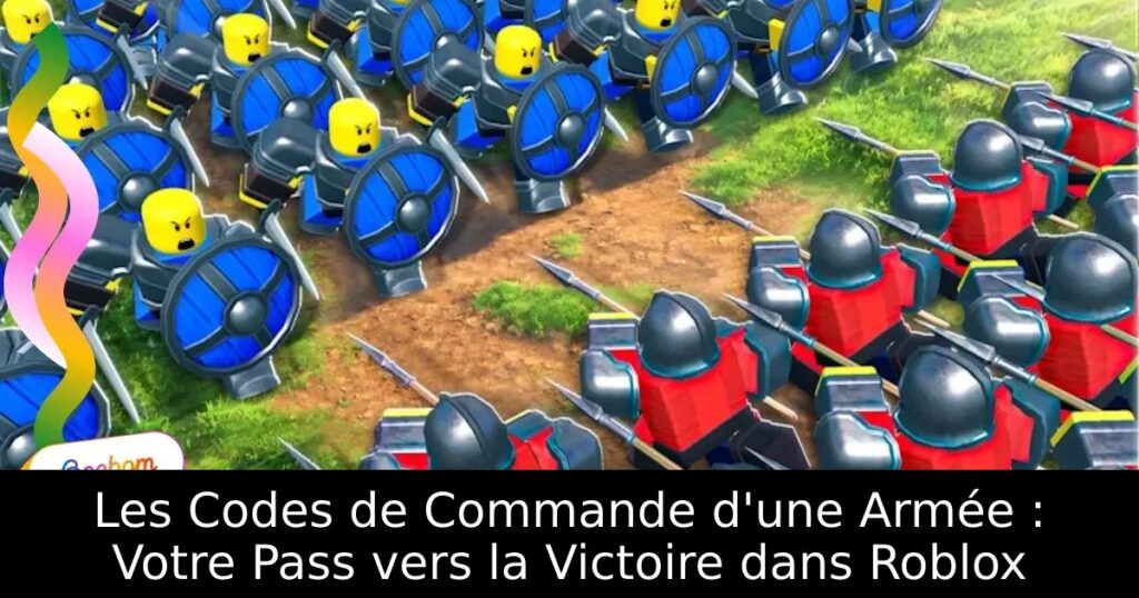 Les Codes de Commande d&rsquo;une Armée : Votre Pass vers la Victoire dans Roblox