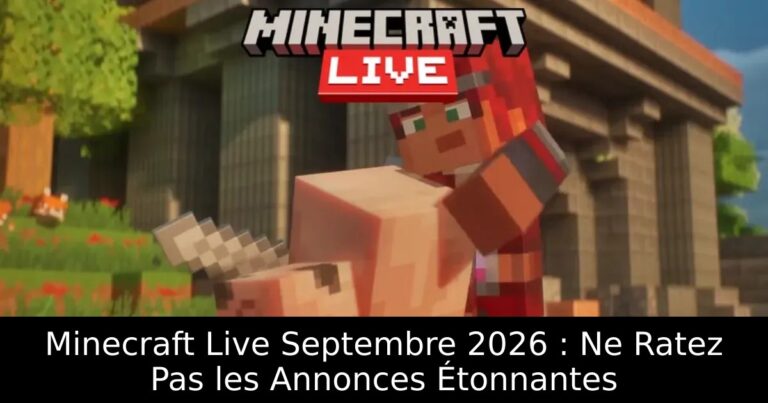 Minecraft Live Septembre 2026 : Ne Ratez Pas les Annonces Étonnantes