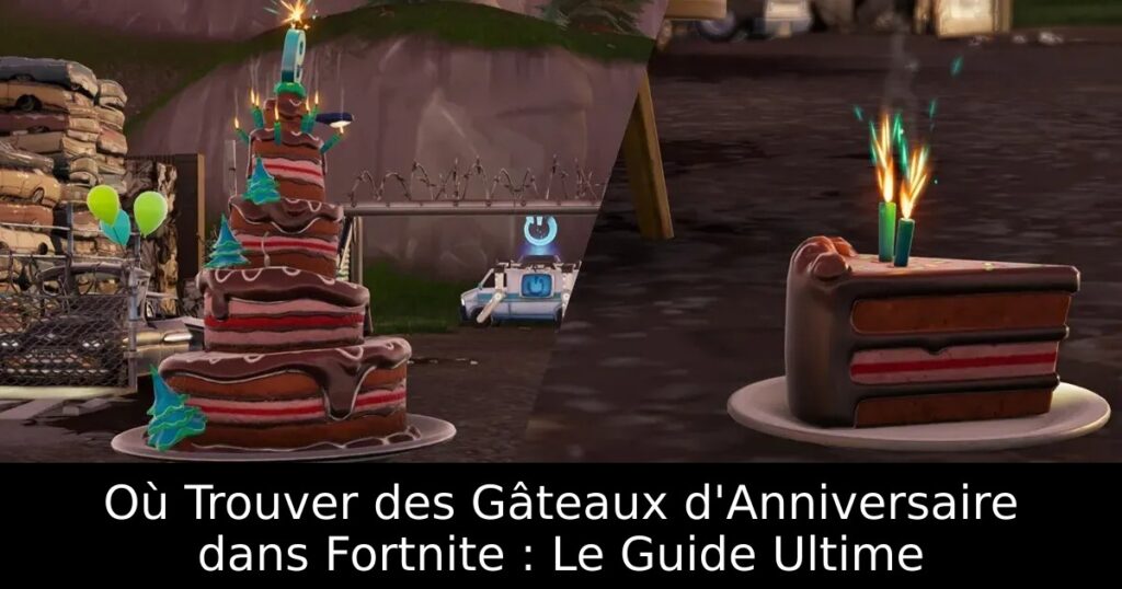 Où Trouver des Gâteaux d&rsquo;Anniversaire dans Fortnite : Le Guide Ultime