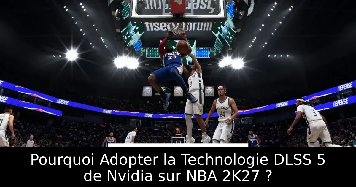 Pourquoi Adopter la Technologie DLSS 5 de Nvidia sur NBA 2K27 ?