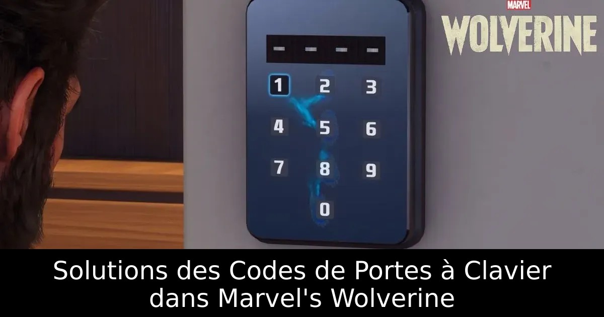 Codes des portes Marvel’s Wolverine : toutes les combinaisons