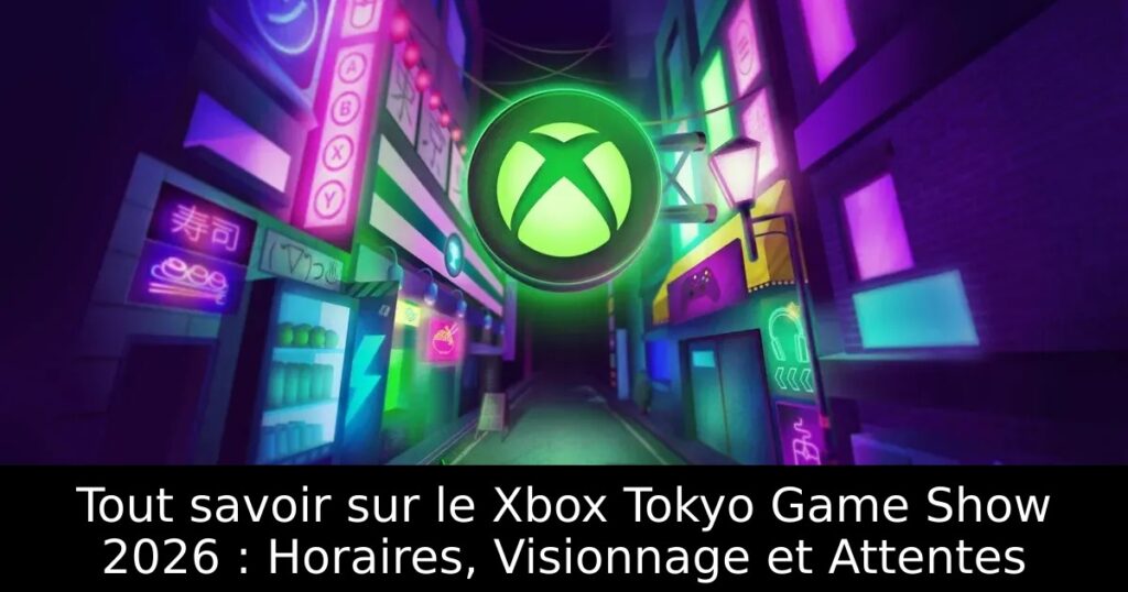 Tout savoir sur le Xbox Tokyo Game Show 2026 : Horaires, Visionnage et Attentes