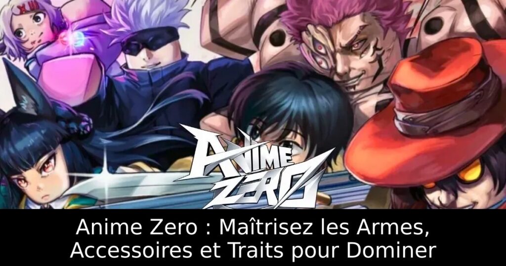 Anime Zero : Maîtrisez les Armes, Accessoires et Traits pour Dominer