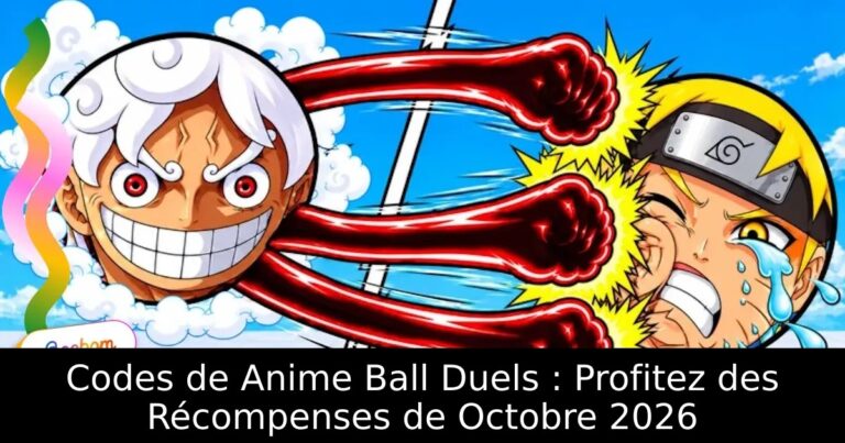 Codes de Anime Ball Duels : Profitez des Récompenses de Octobre 2026