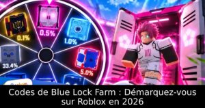 Codes de Blue Lock Farm : Démarquez-vous sur Roblox en 2026