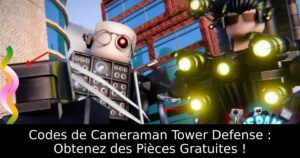 Codes de Cameraman Tower Defense : Obtenez des Pièces Gratuites !