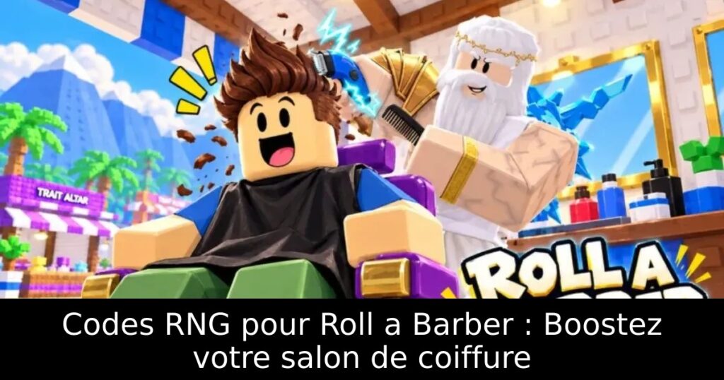 Codes RNG pour Roll a Barber : Boostez votre salon de coiffure