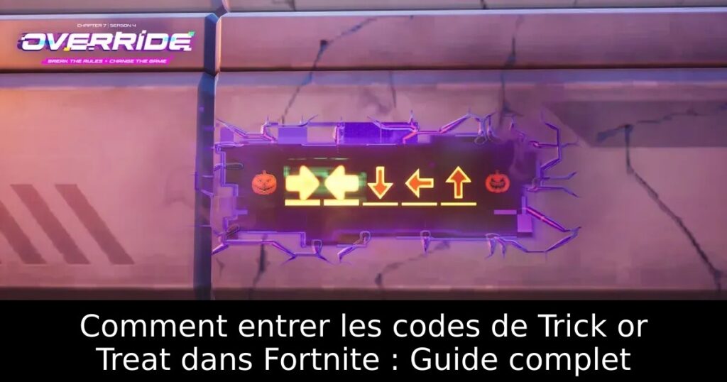 Comment entrer les codes de Trick or Treat dans Fortnite : Guide complet