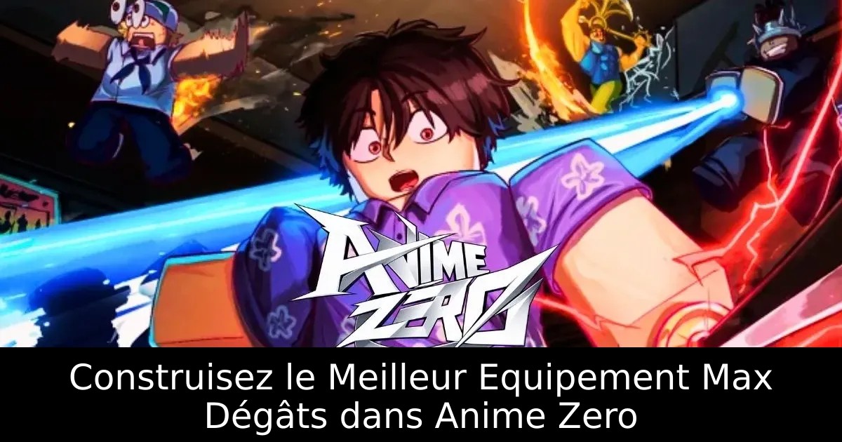 Construisez le Meilleur Equipement Max Dégâts dans Anime Zero