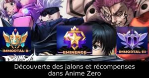 Découverte des jalons et récompenses dans Anime Zero