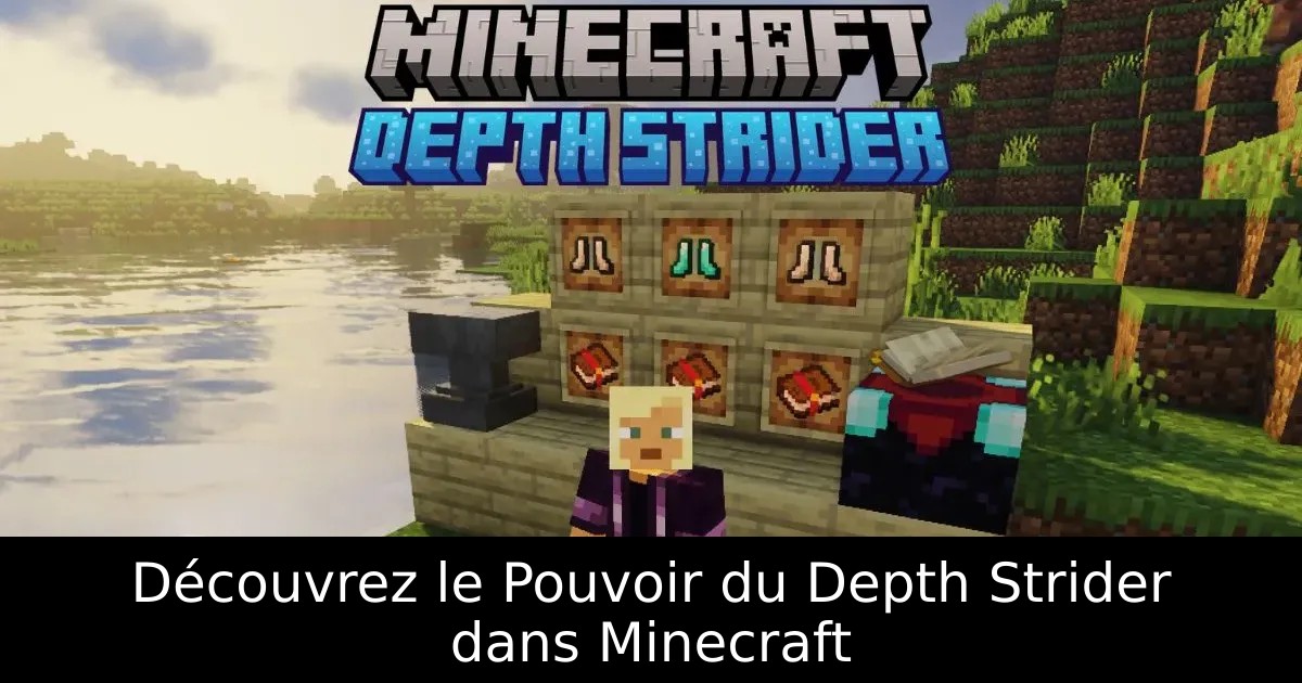 Découvrez le Pouvoir du Depth Strider dans Minecraft