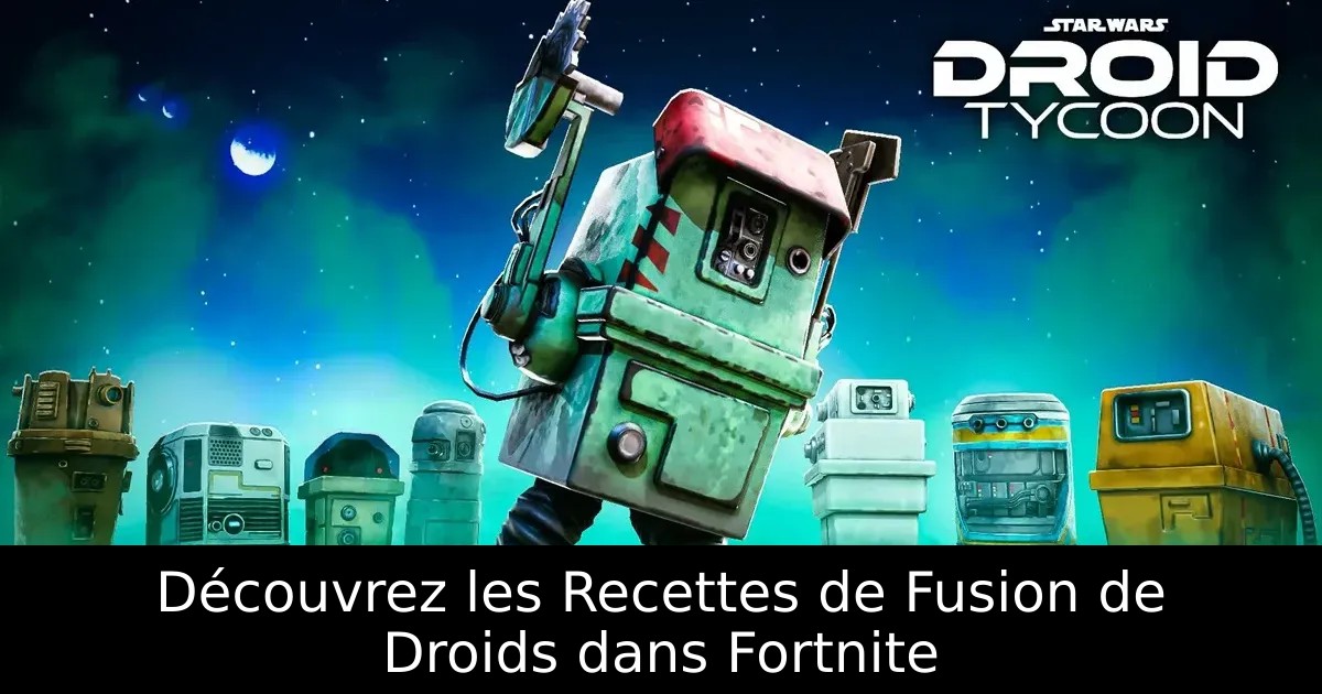 Découvrez les Recettes de Fusion de Droids dans Fortnite