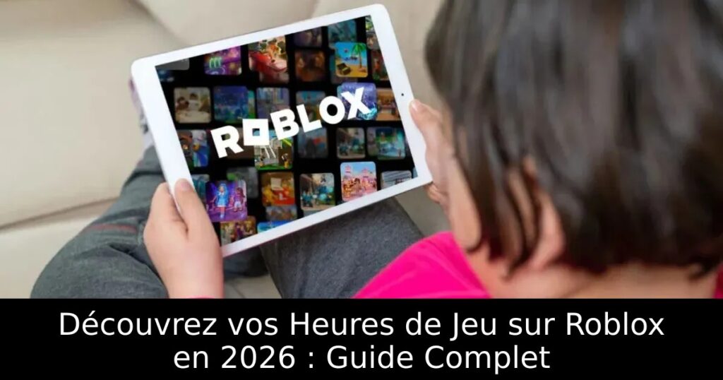 Découvrez vos Heures de Jeu sur Roblox en 2026 : Guide Complet