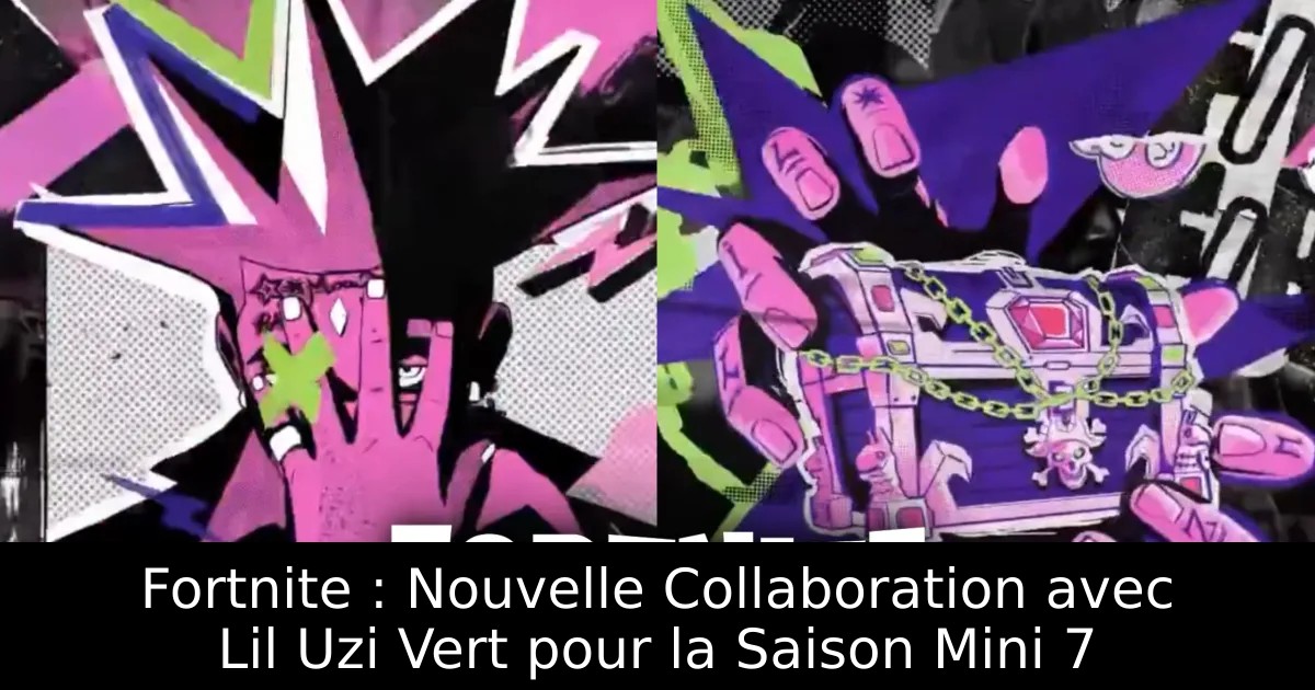 Fortnite : Nouvelle Collaboration avec Lil Uzi Vert pour la Saison Mini 7