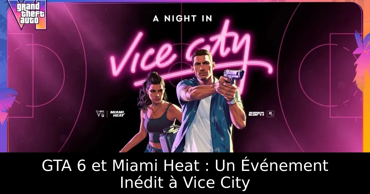 GTA 6 et Miami Heat : Un Événement Inédit à Vice City