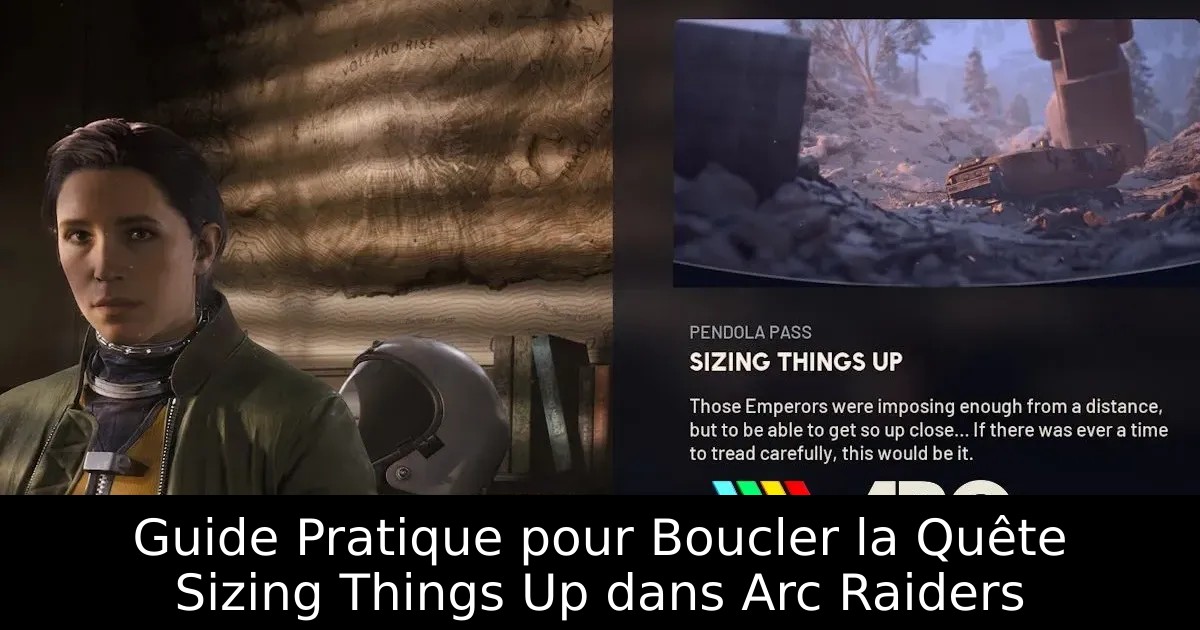 Guide Pratique pour Boucler la Quête Sizing Things Up dans Arc Raiders