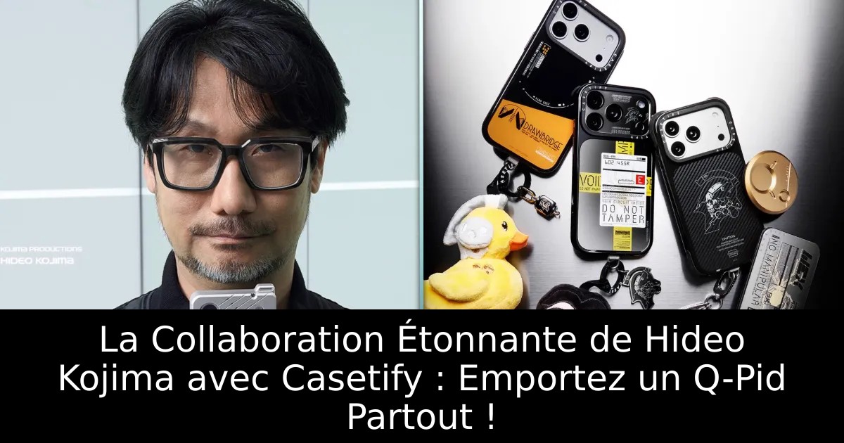 La Collaboration Étonnante de Hideo Kojima avec Casetify : Emportez un Q-Pid Partout !
