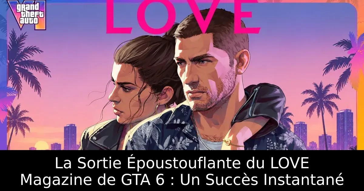 La Sortie Époustouflante du LOVE Magazine de GTA 6 : Un Succès Instantané