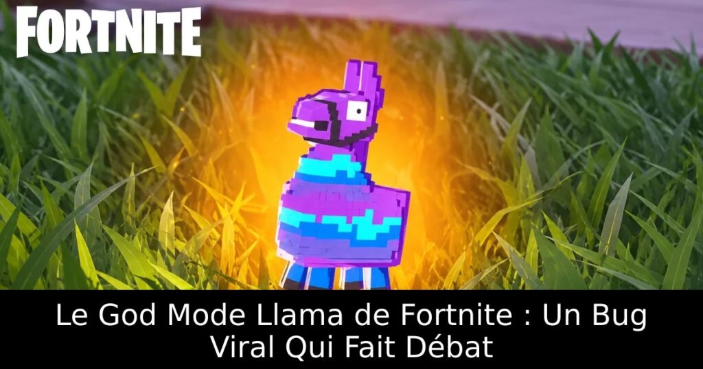 Le God Mode Llama de Fortnite : Un Bug Viral Qui Fait Débat