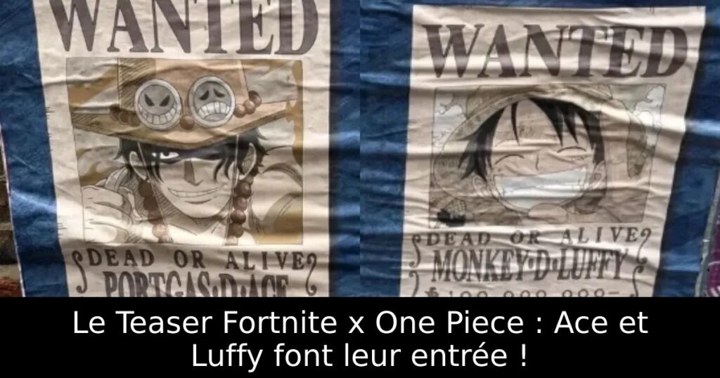 Le Teaser Fortnite x One Piece : Ace et Luffy font leur entrée !