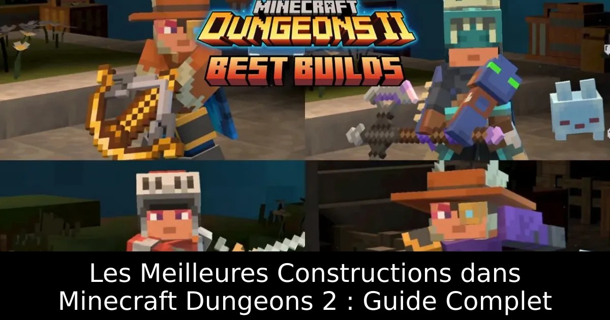 Les Meilleures Constructions dans Minecraft Dungeons 2 : Guide Complet