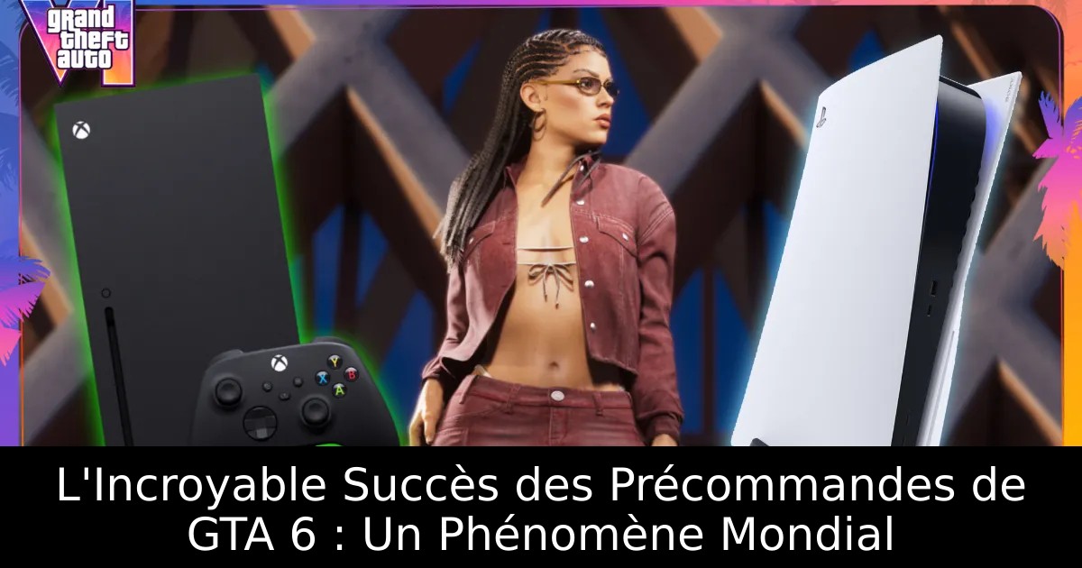 L&rsquo;Incroyable Succès des Précommandes de GTA 6 : Un Phénomène Mondial