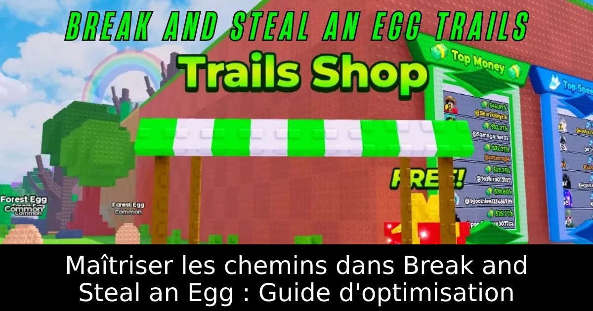Maîtriser les chemins dans Break and Steal an Egg : Guide d&rsquo;optimisation