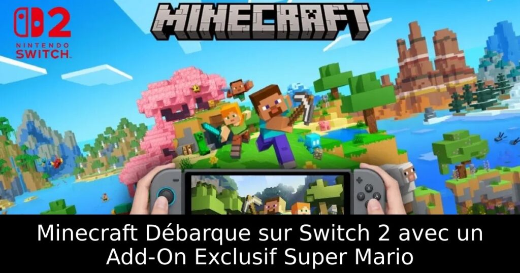 Minecraft Débarque sur Switch 2 avec un Add-On Exclusif Super Mario