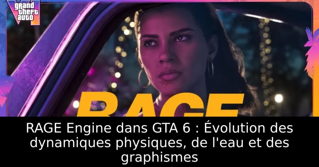 RAGE Engine dans GTA 6 : Évolution des dynamiques physiques, de l&rsquo;eau et des graphismes