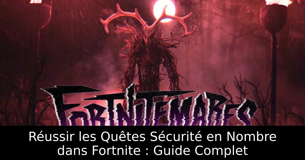 Réussir les Quêtes Sécurité en Nombre dans Fortnite : Guide Complet